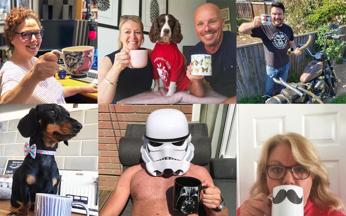 The DRWF team with their tea selfies. 