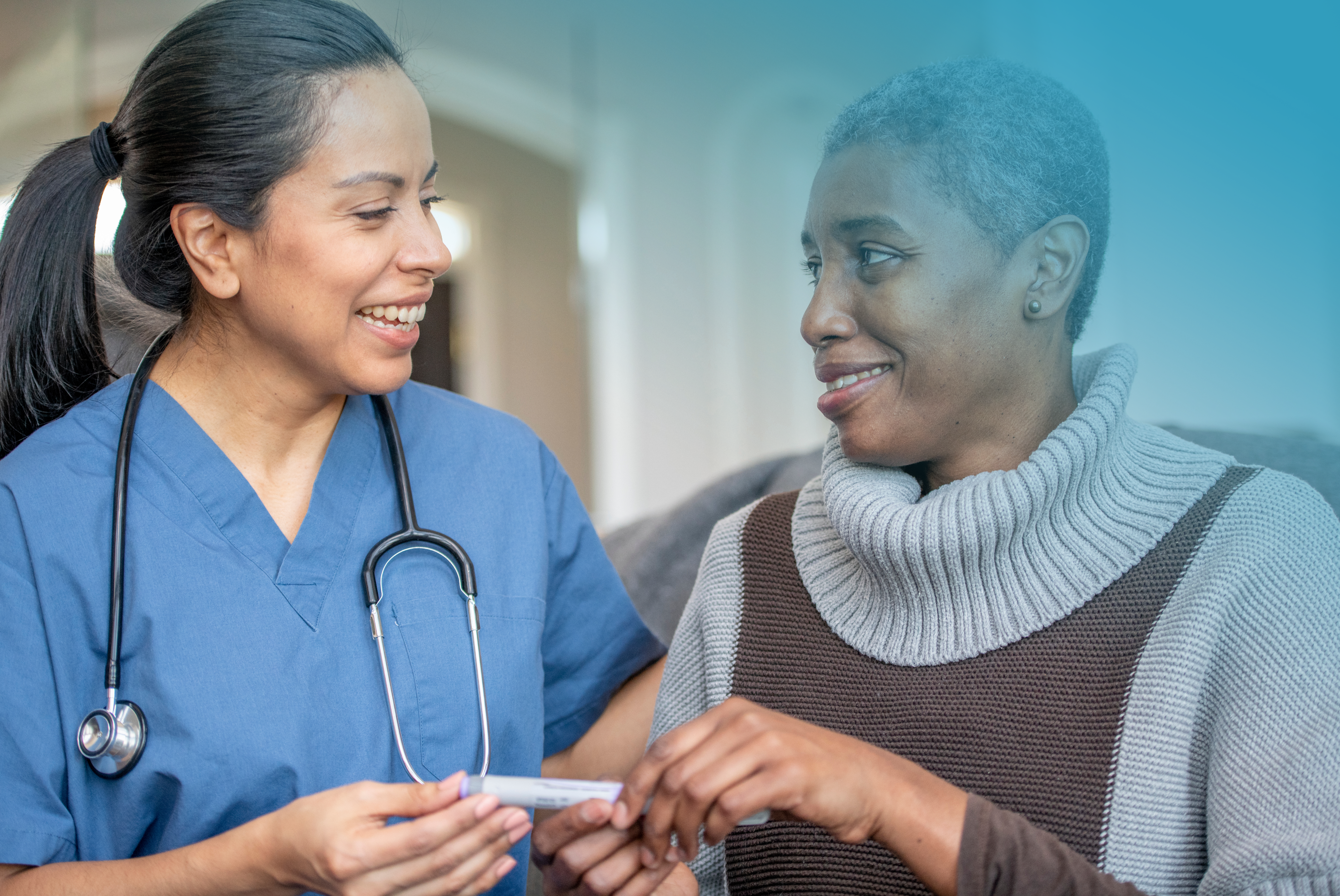 Young Doctor With Elderly Doctor Banner 2